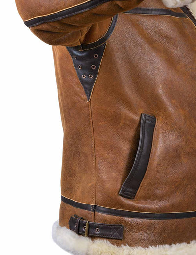 Sebastian™ Herrenbomberjacke Mit Kunstfellkapuze